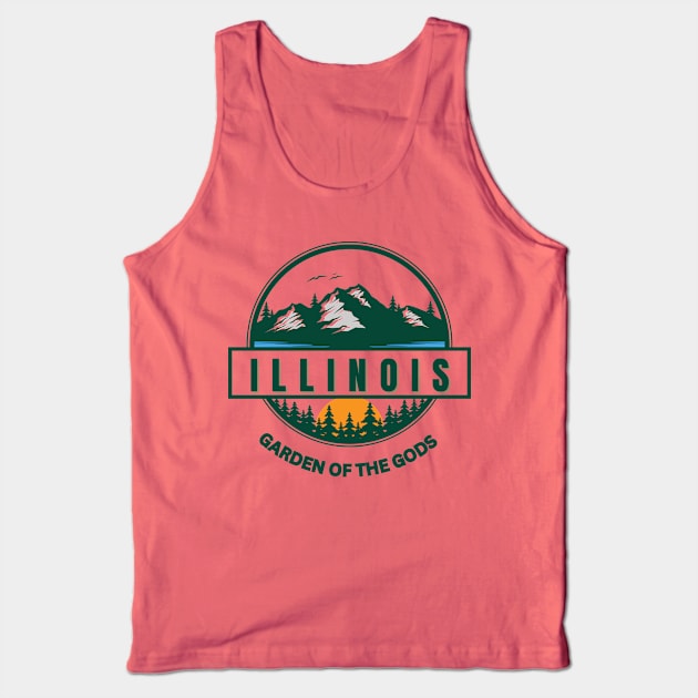 Garden of the gods, Illinois Tank Top by TeeText